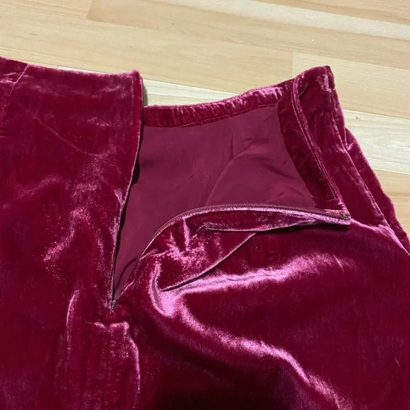 Anthropologie Connie Montie Velvet LinedSkirt sz10 - Picture 8 of 12